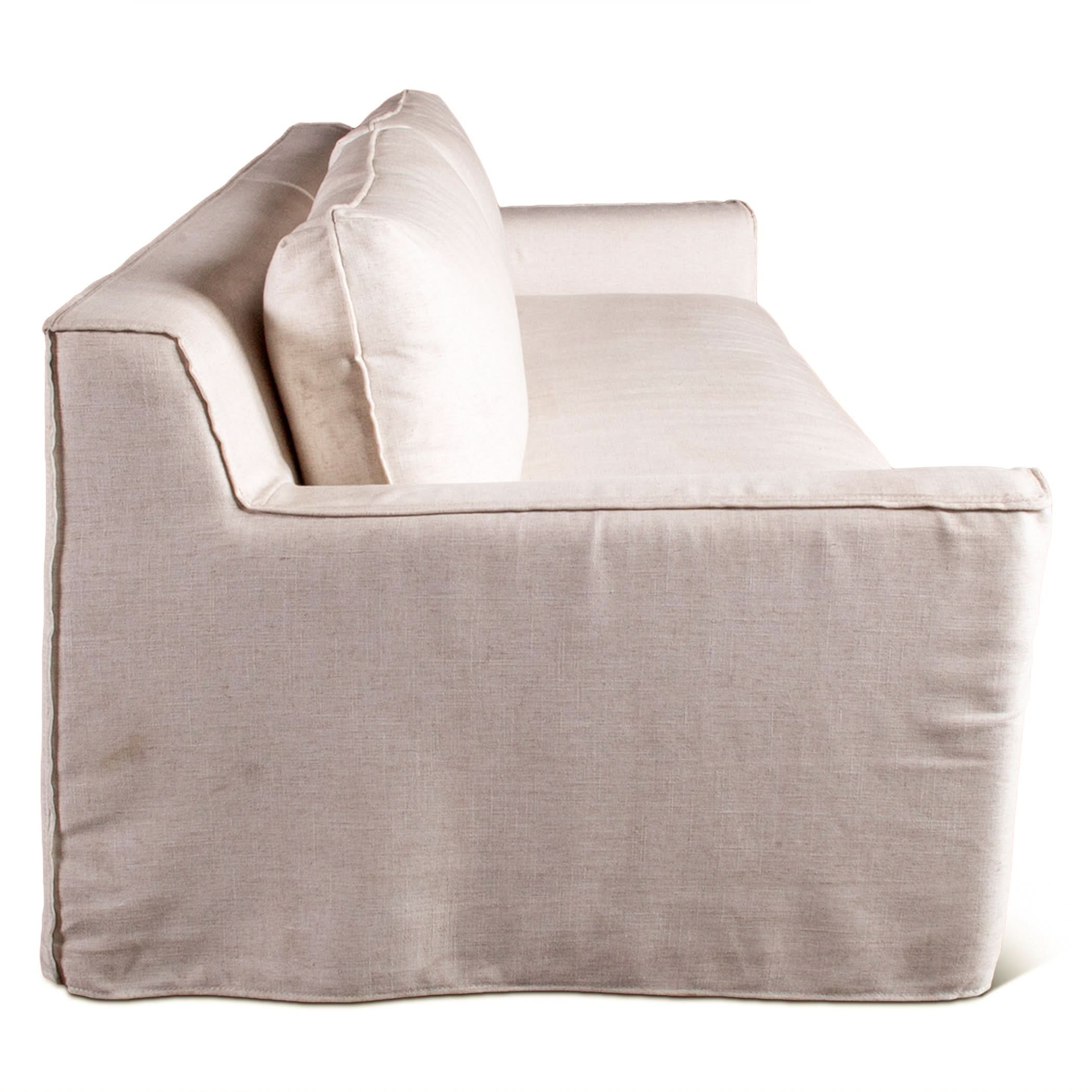 Oliver White Linen Slipcover Sofa - Image 5