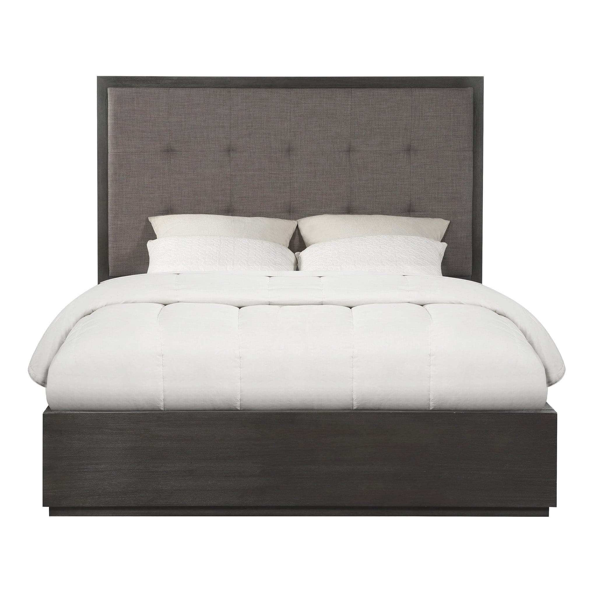 Oxford Upholstered Platform Storage Bed with Footboard Storage - Image 12