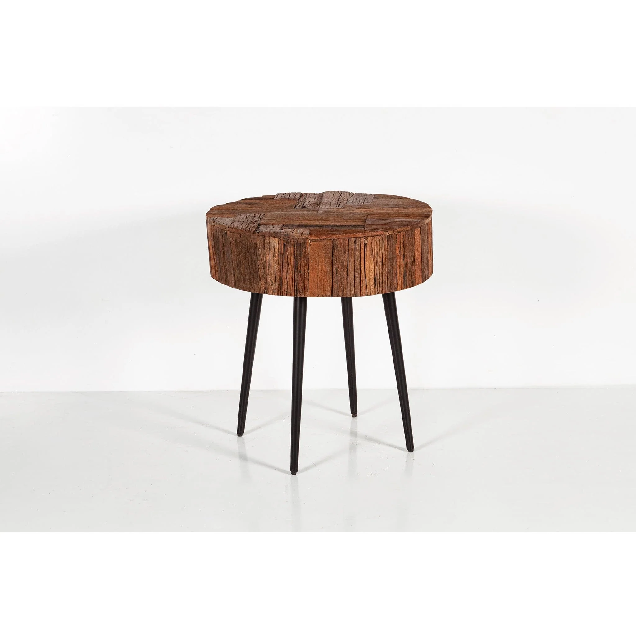 Palm Desert Reclaimed Wood Side Table - Image 4