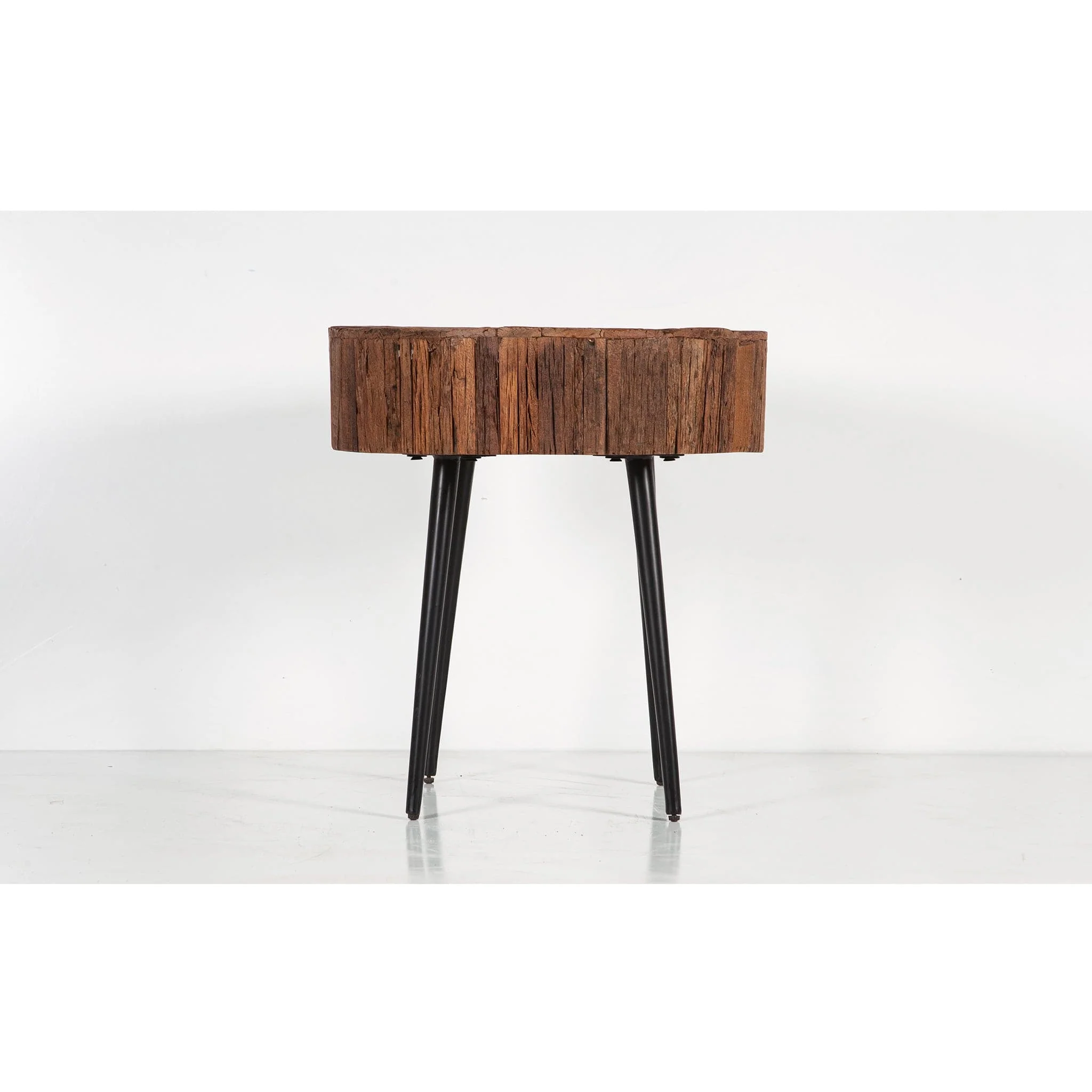 Palm Desert Reclaimed Wood Side Table - Image 7