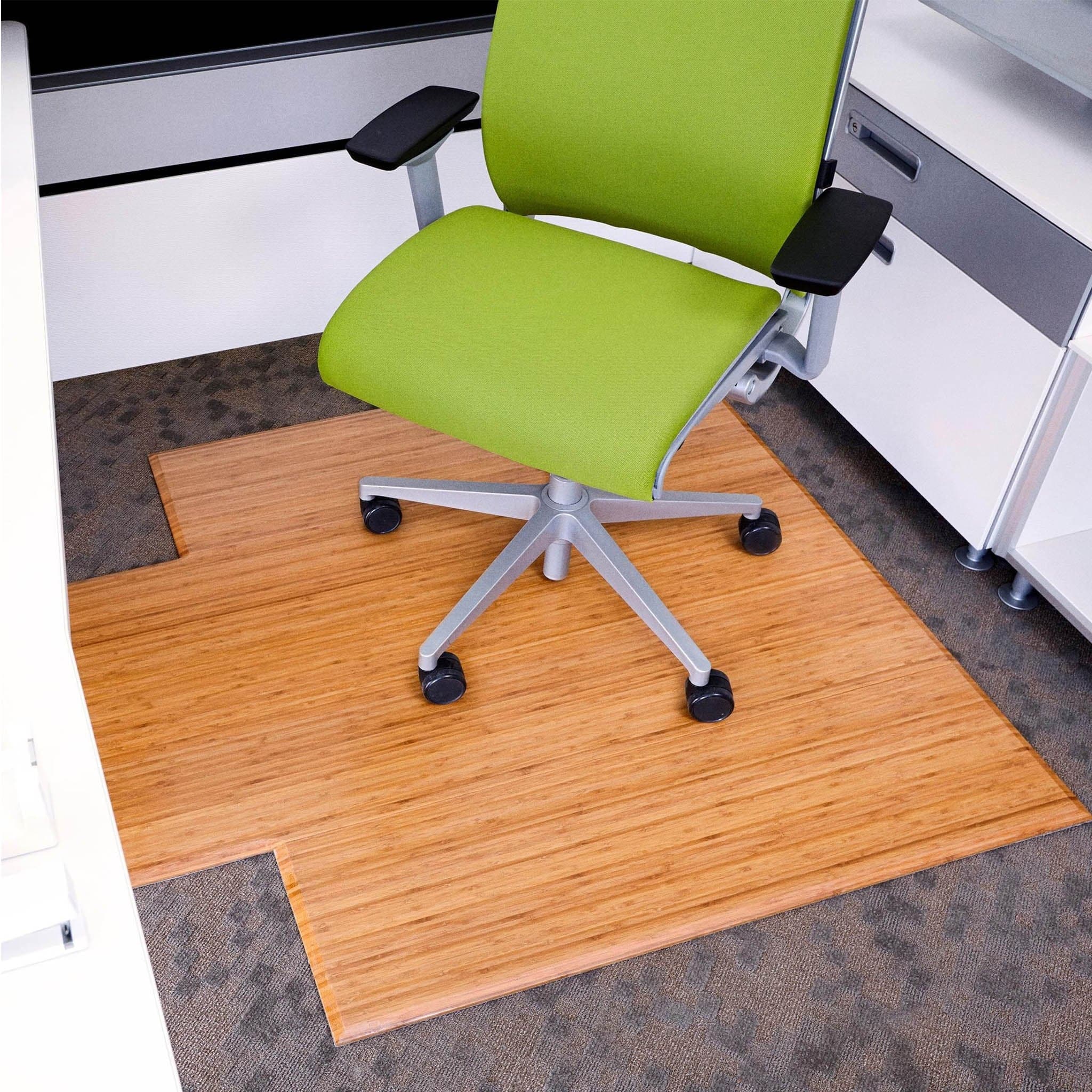 Plush Bamboo Chair Mat with Lip - Image 4