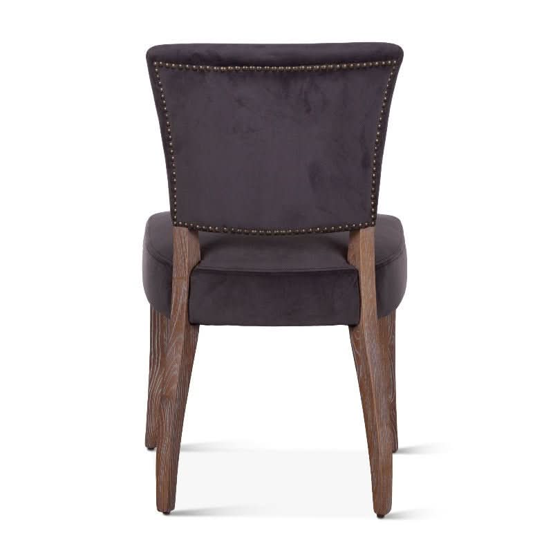 Portia Upholstered Oak Frame Dining Chair - Image 5