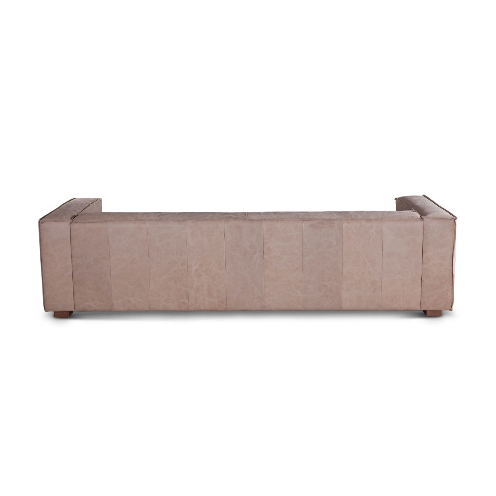 Portia Vintage Cream Top-Grain Leather Sofa - Image 6