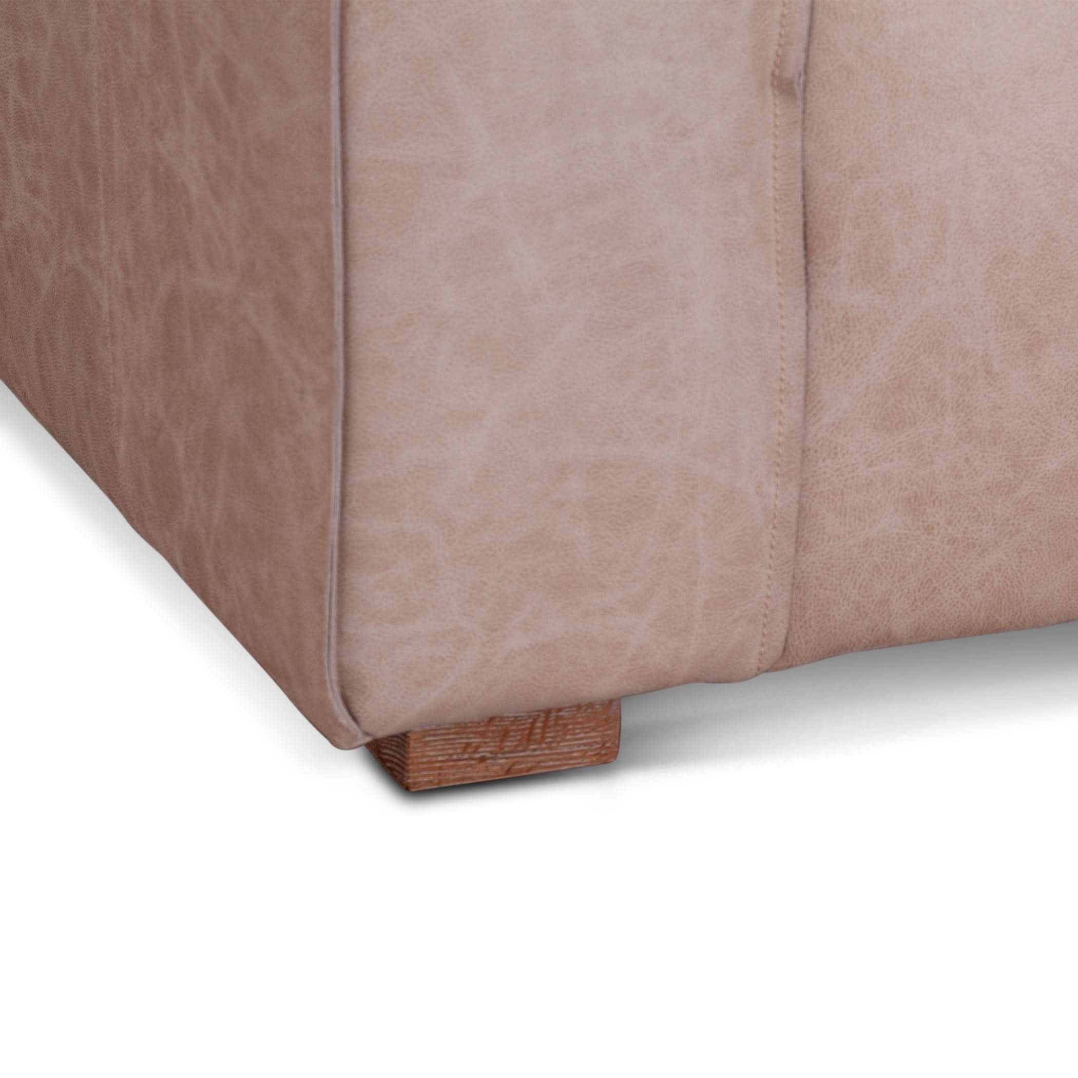 Portia Vintage Cream Top-Grain Leather Sofa - Image 9