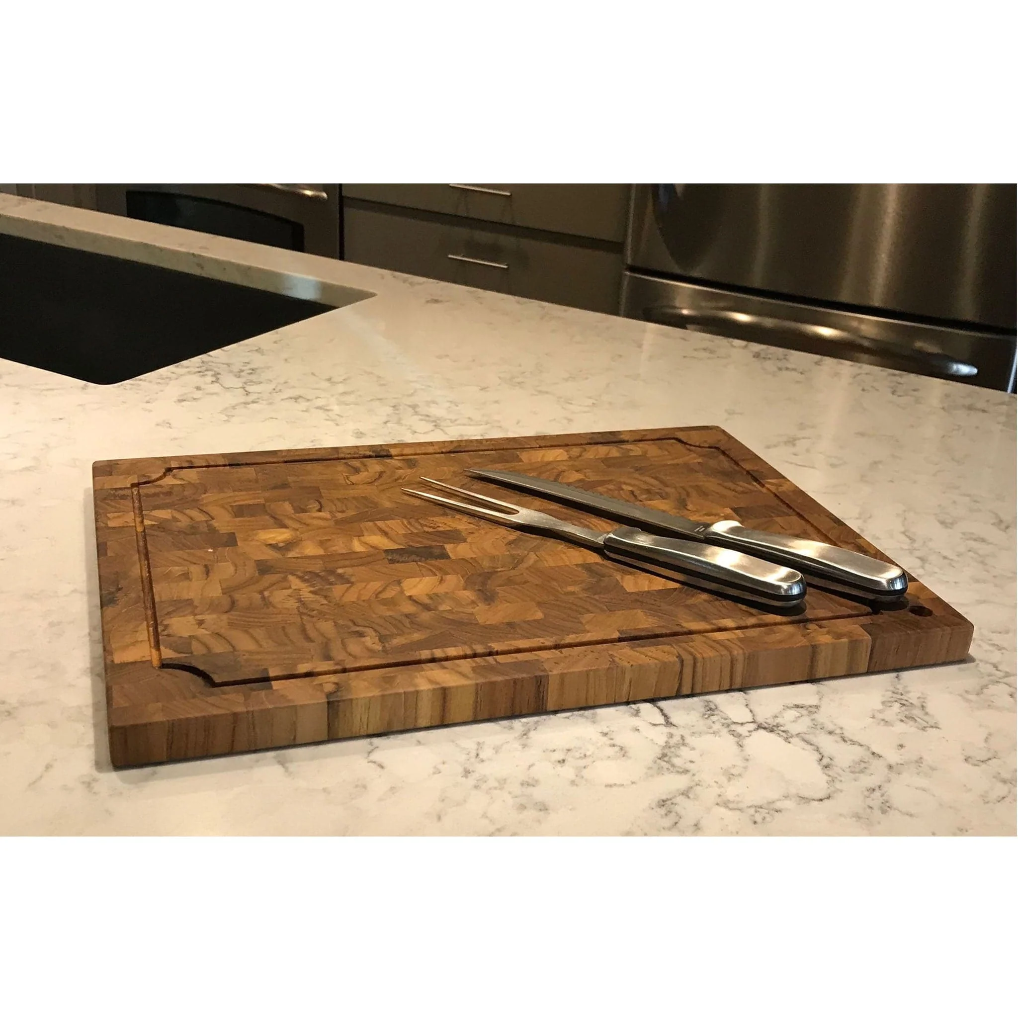 Rectangular Teak Cutting Board - Image 3