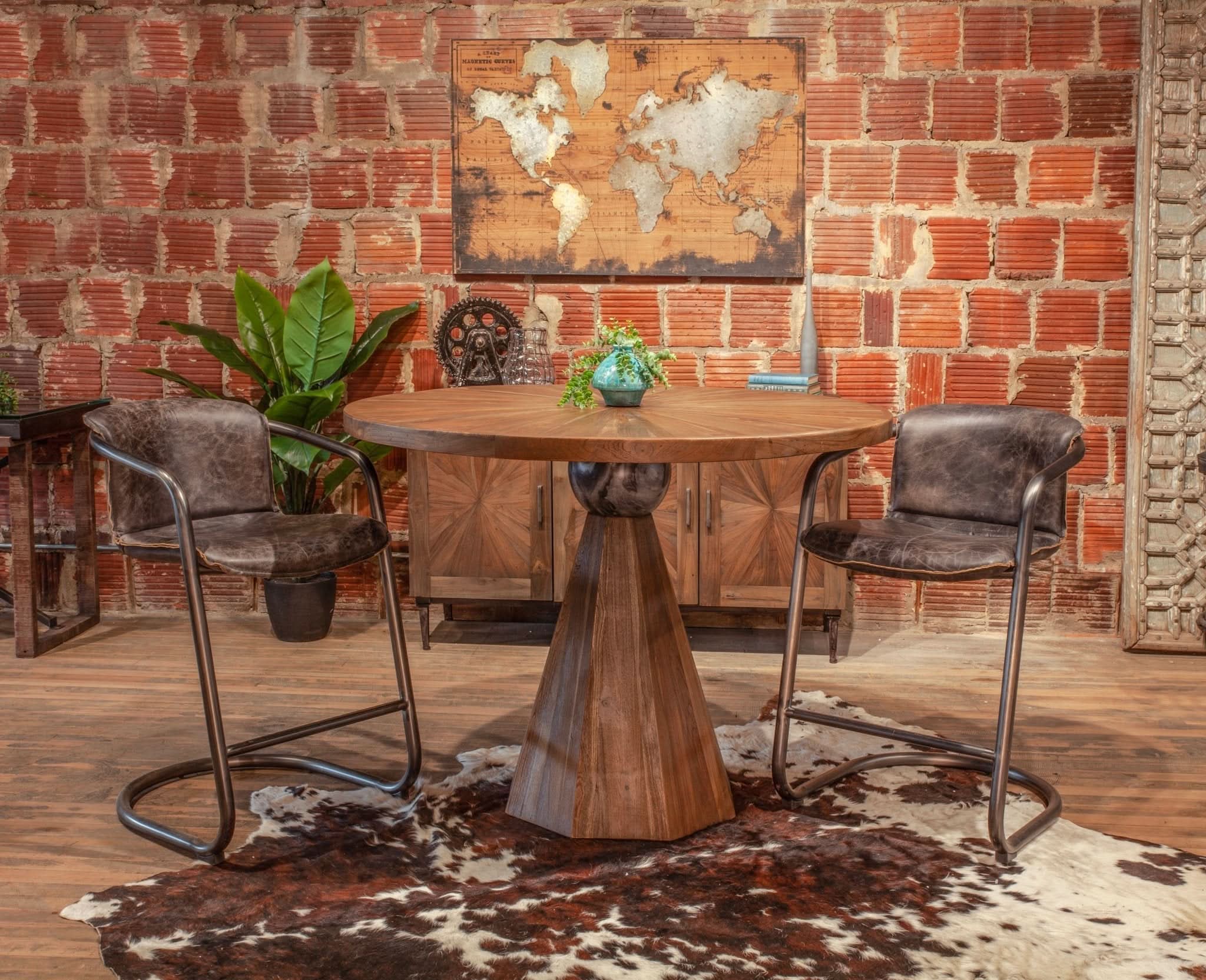 Rustic Revival Natural Teak Wood Gathering Table - Image 4