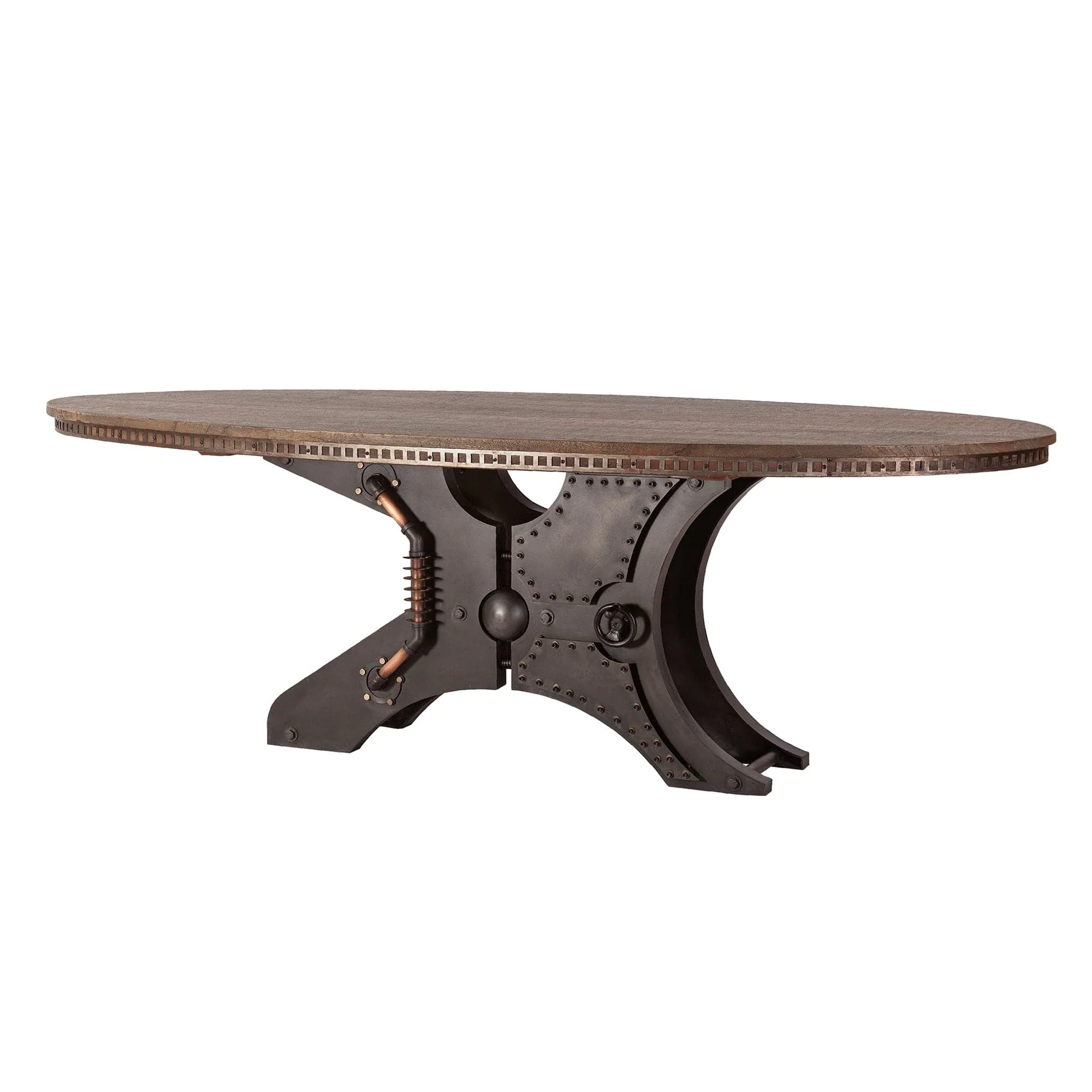 Rustic Revival Oval Shape Dining Table - Image 2