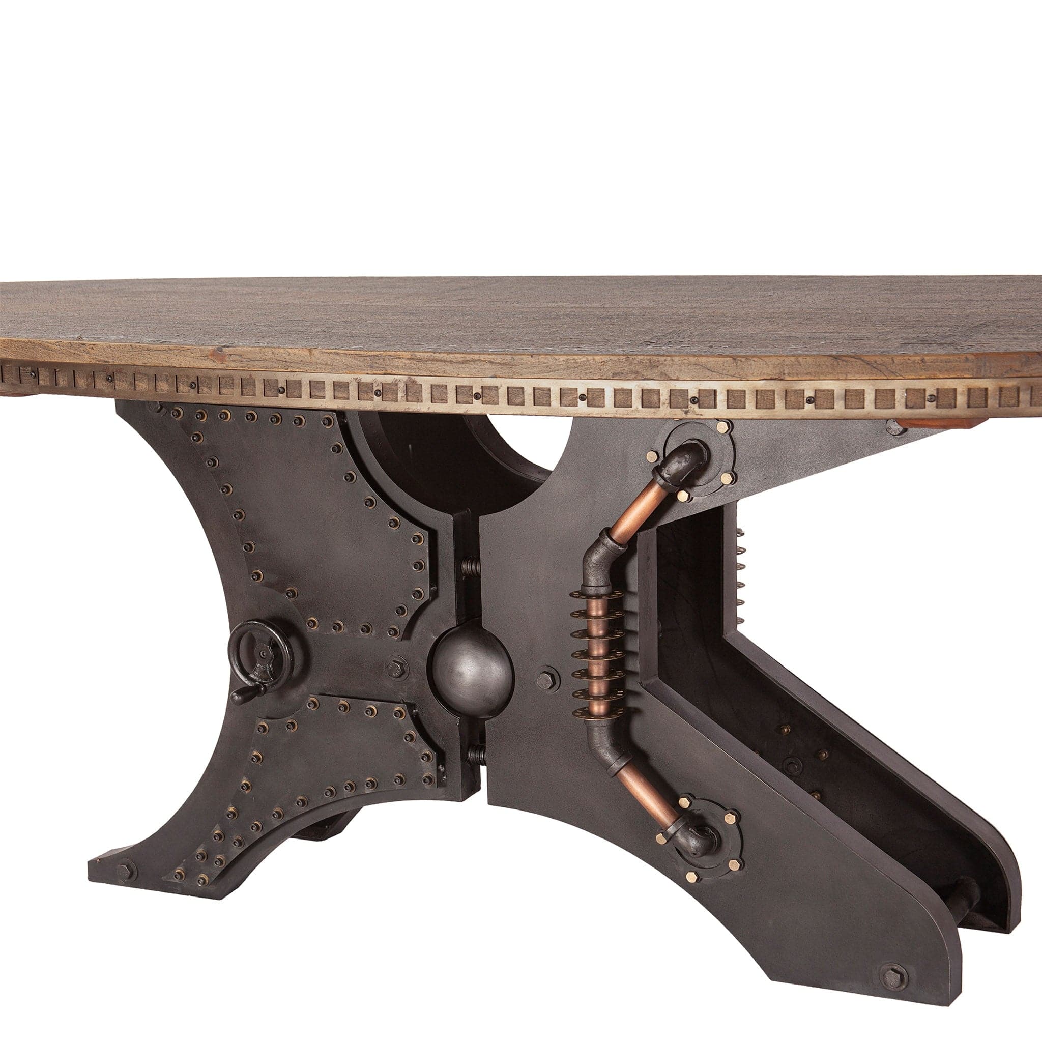 Rustic Revival Oval Shape Dining Table - Image 5