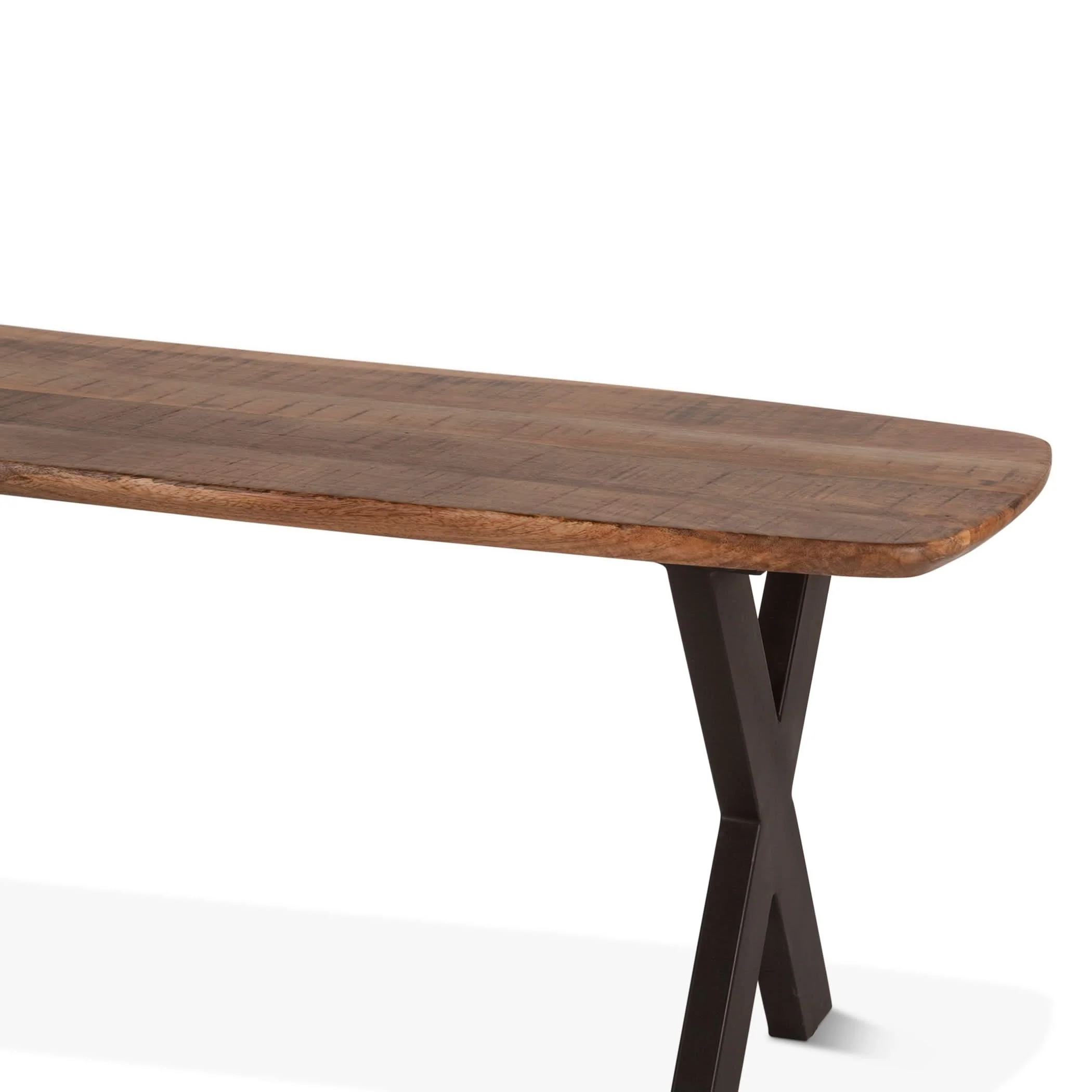 Santa Margherita Mango Wood and Iron Dining Bench - Image 7