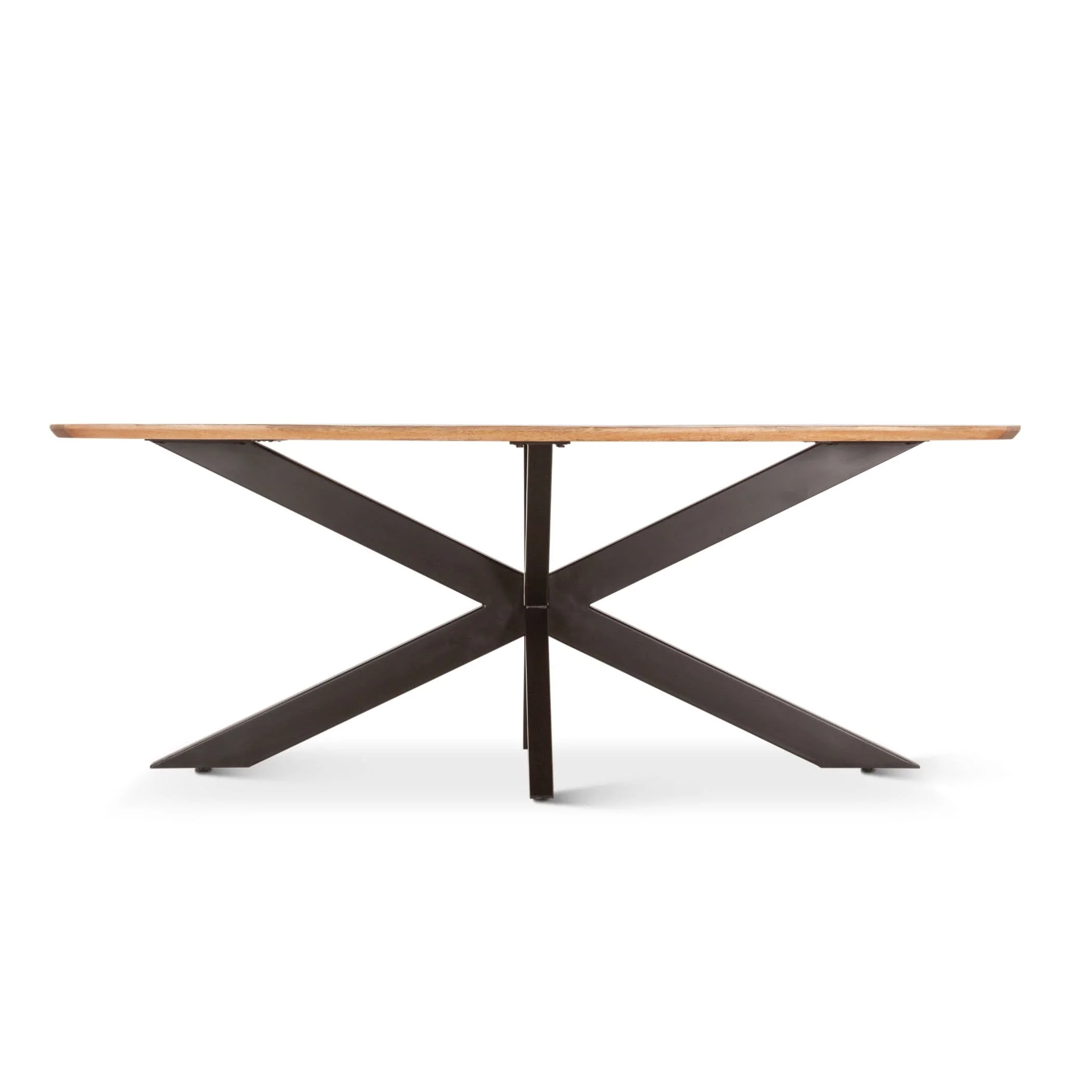 Santa Margherita Mango Wood and Iron Dining Table - Image 2