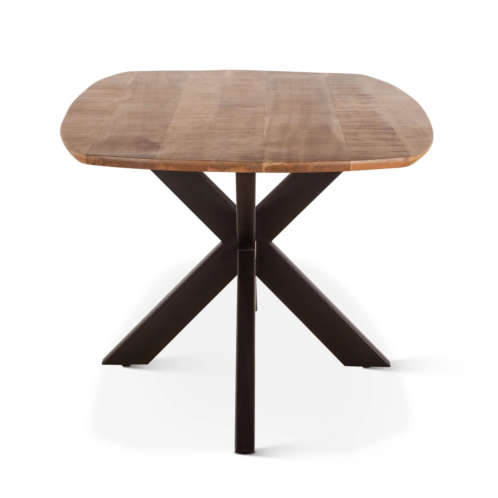 Santa Margherita Mango Wood and Iron Dining Table - Image 6