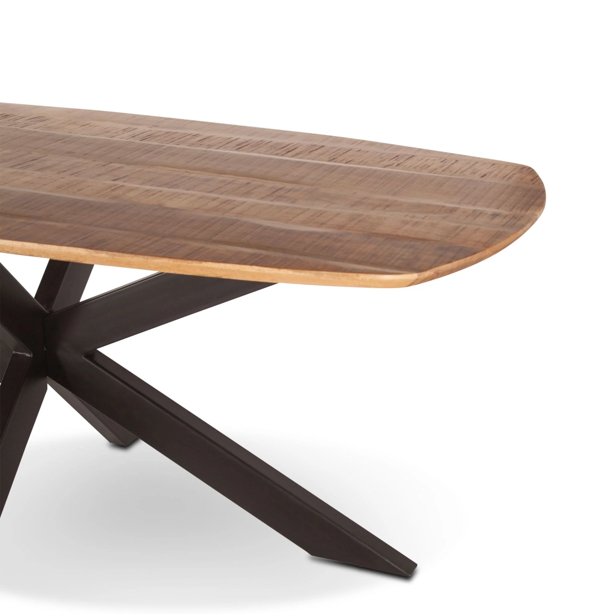 Santa Margherita Mango Wood and Iron Dining Table - Image 8