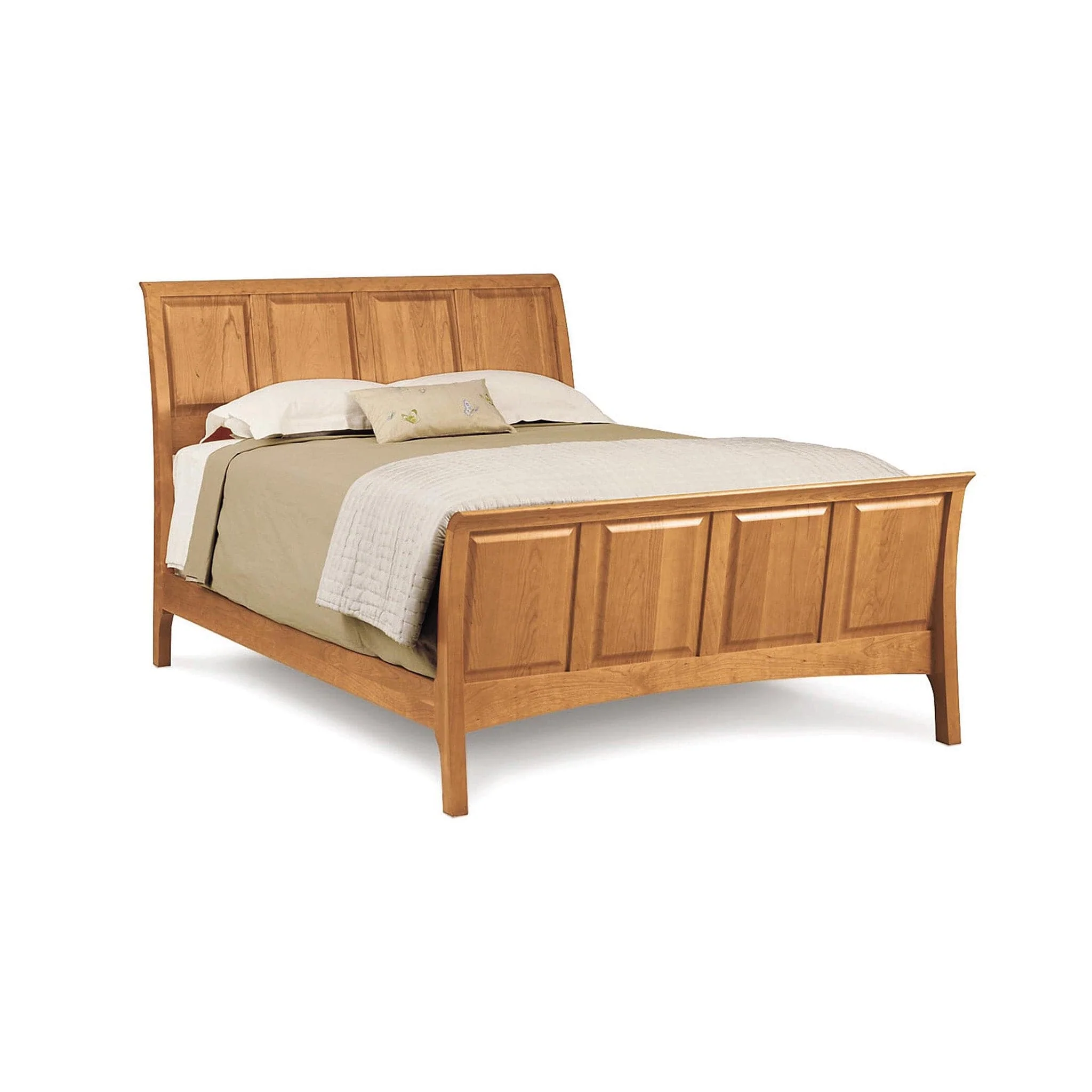 Copeland Sarah 45" Sleigh Bed with High Footboard, Platform Bed - Image 2