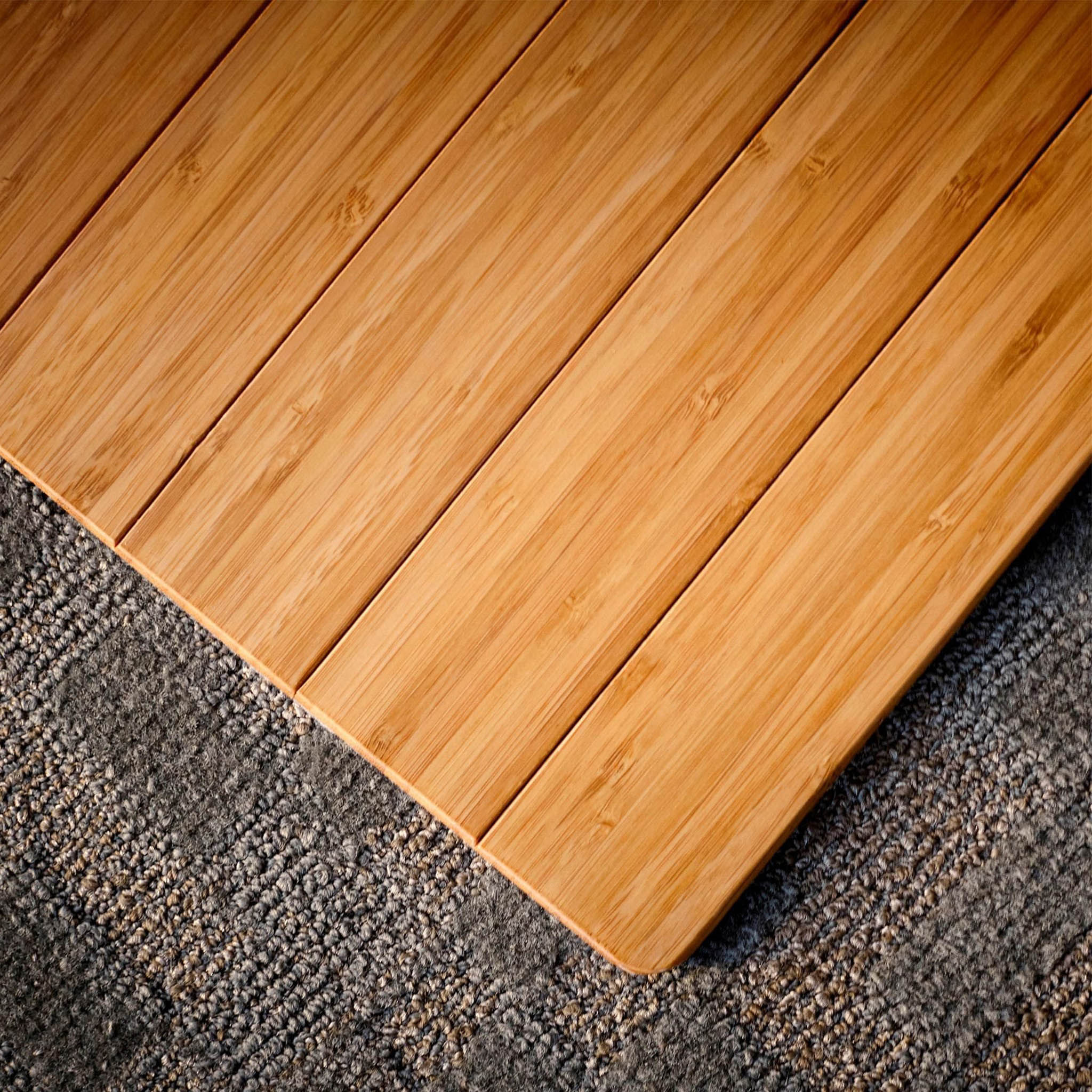 Standard Bamboo Chair Mat with Lip - Image 11