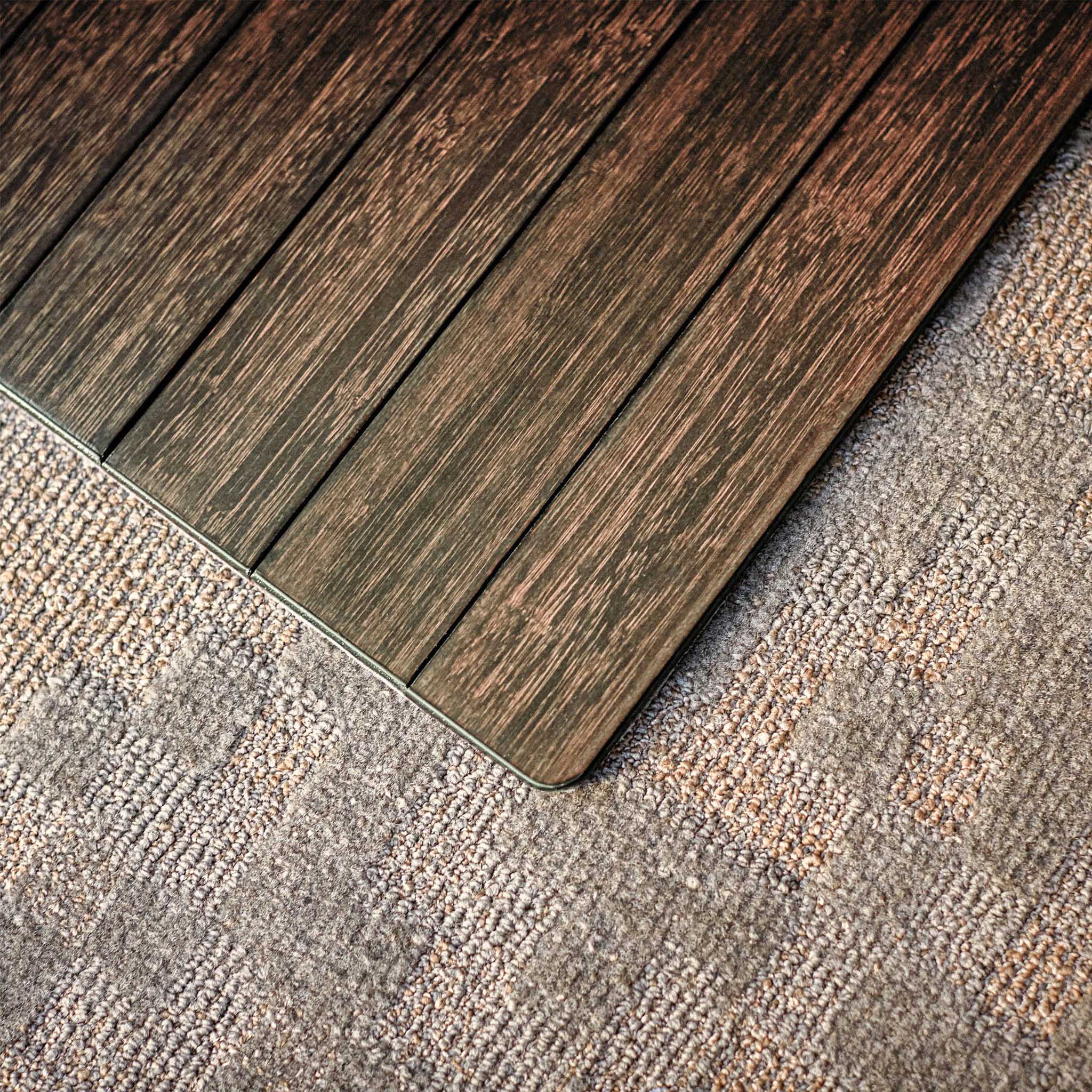 Standard Bamboo Chair Mat with Lip - Image 12