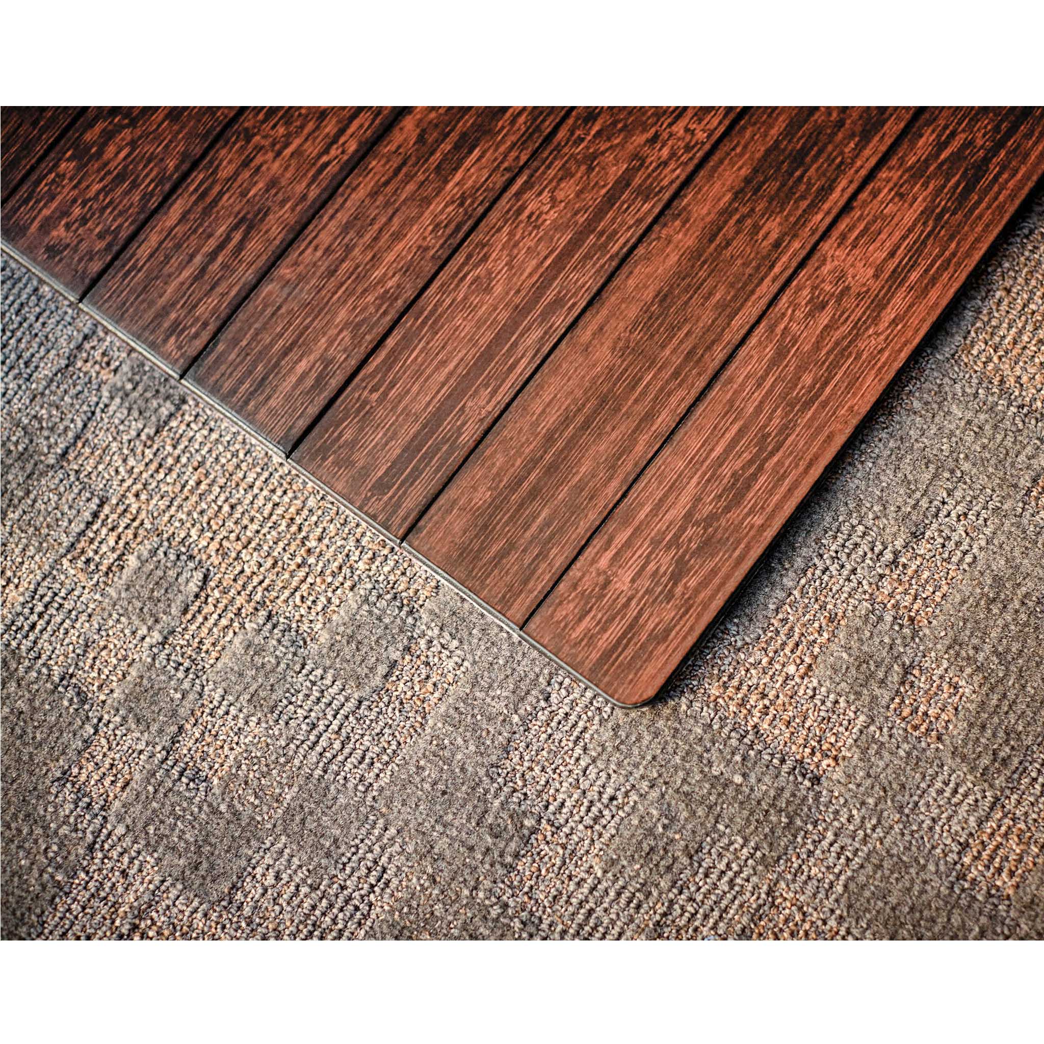 Standard Bamboo Chair Mat with Lip - Image 9