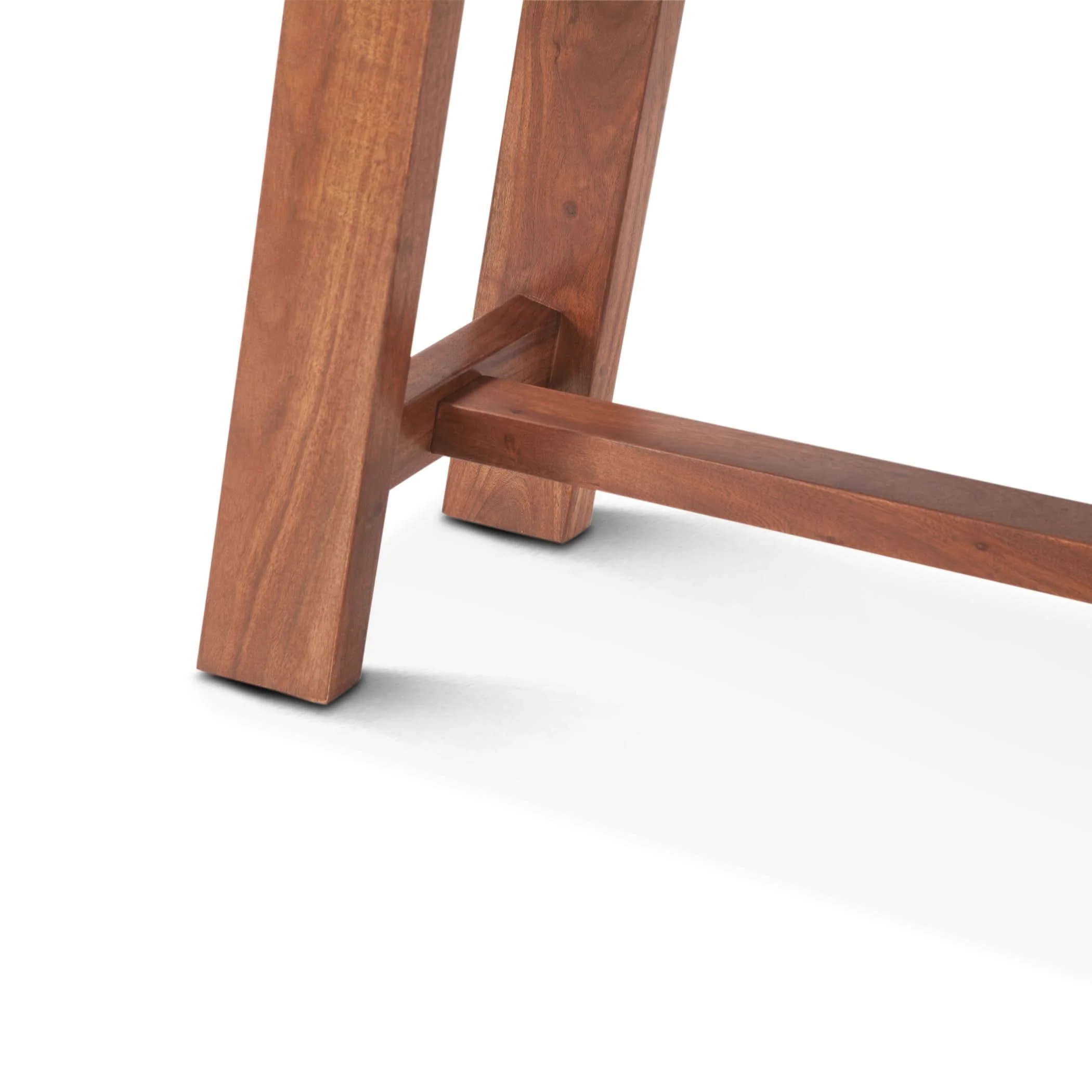 Stavenger 60" Acacia Wood Counter Bench in Cinnamon Brown - Image 6