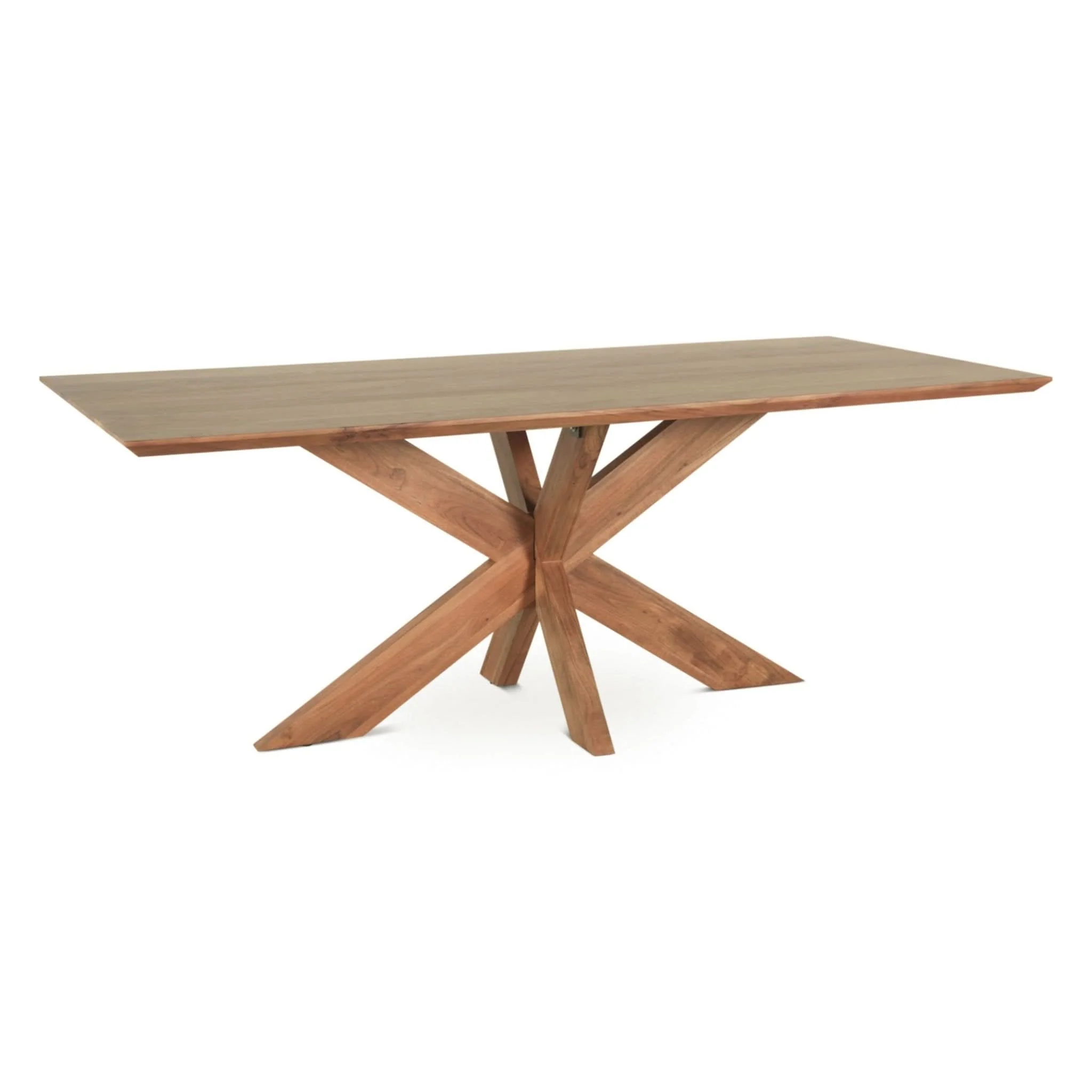 Stockholm 78" Weathered Acacia Wood Dining Table