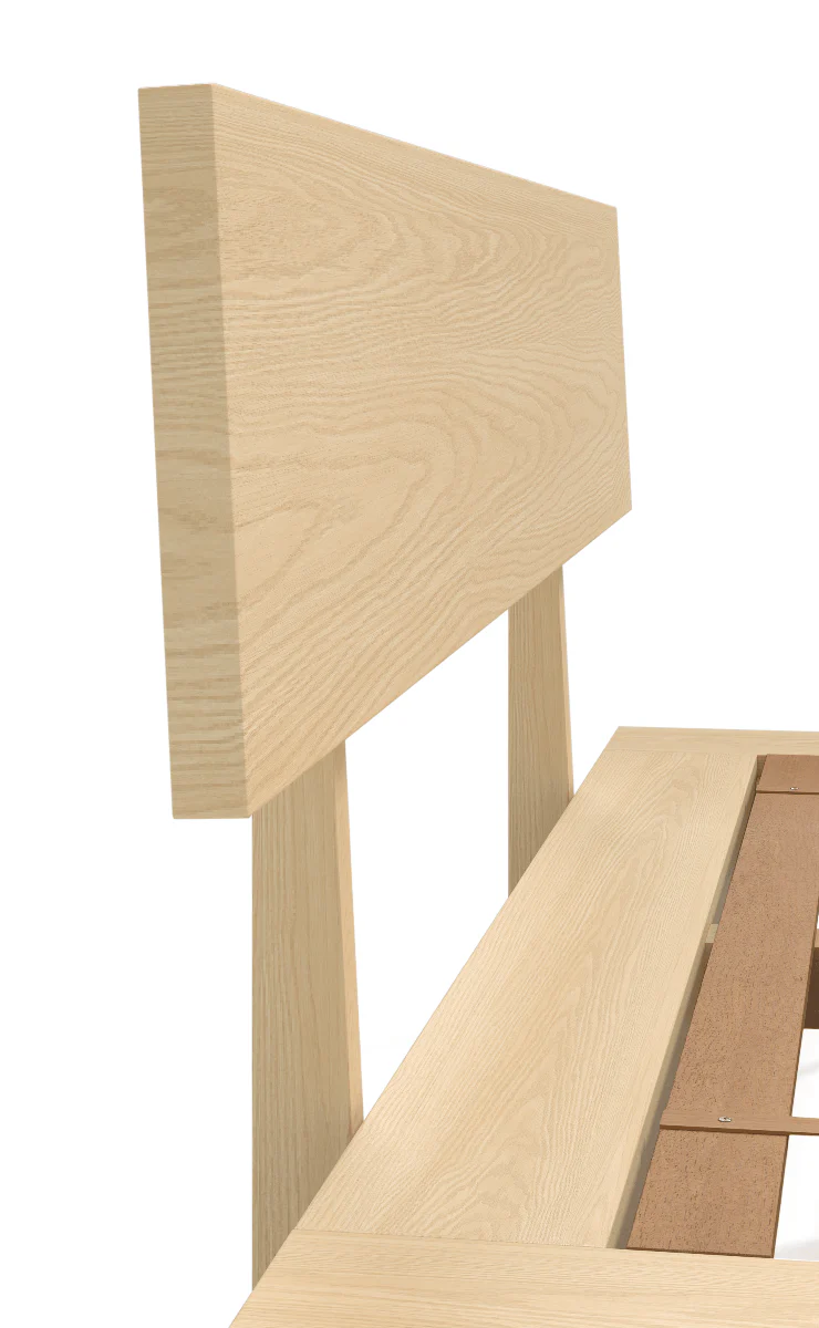 Takuma Japanese Platform Bed Headboard - Image 6