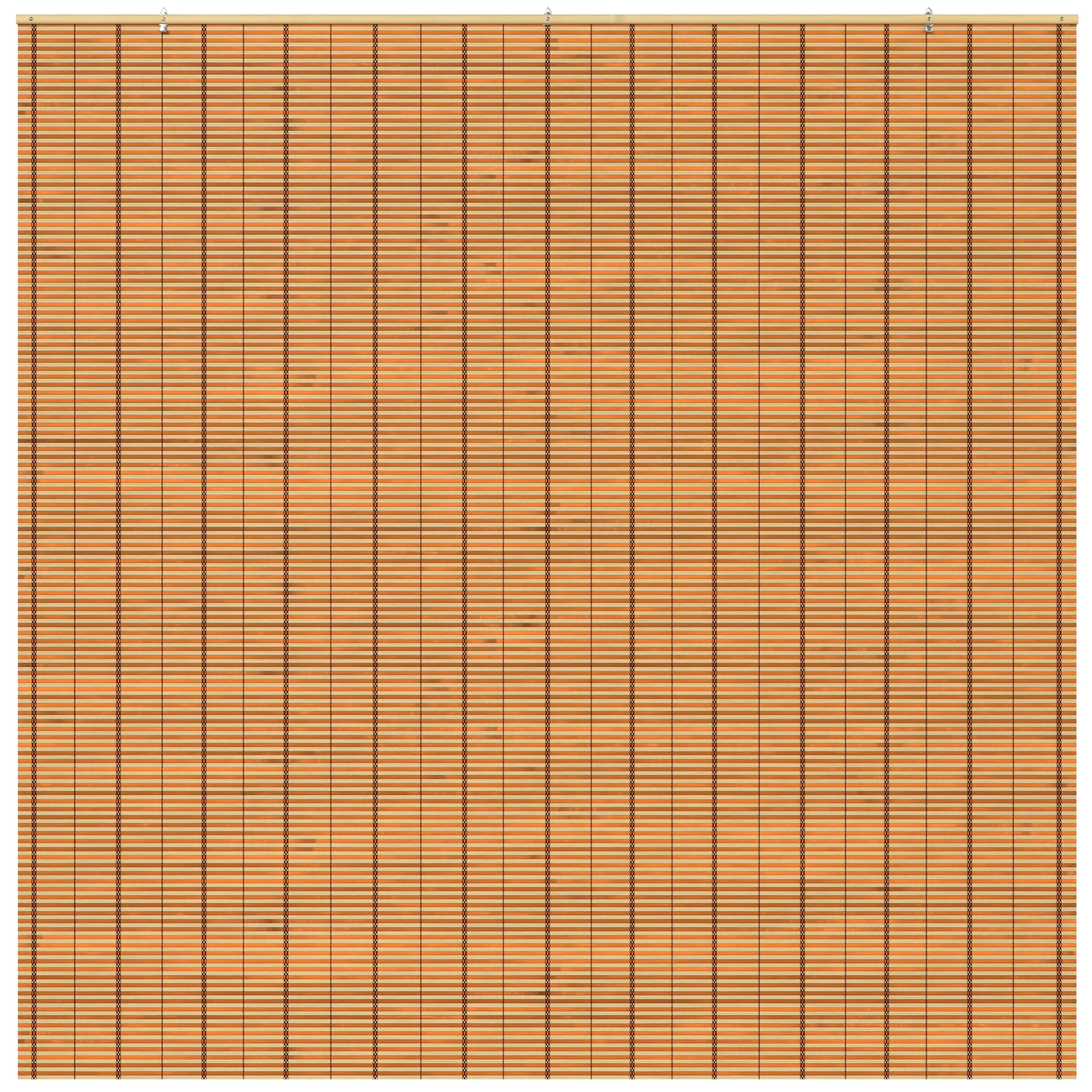 Two-Tone Honey Burnt Bamboo Cordless Window Shade - Image 5