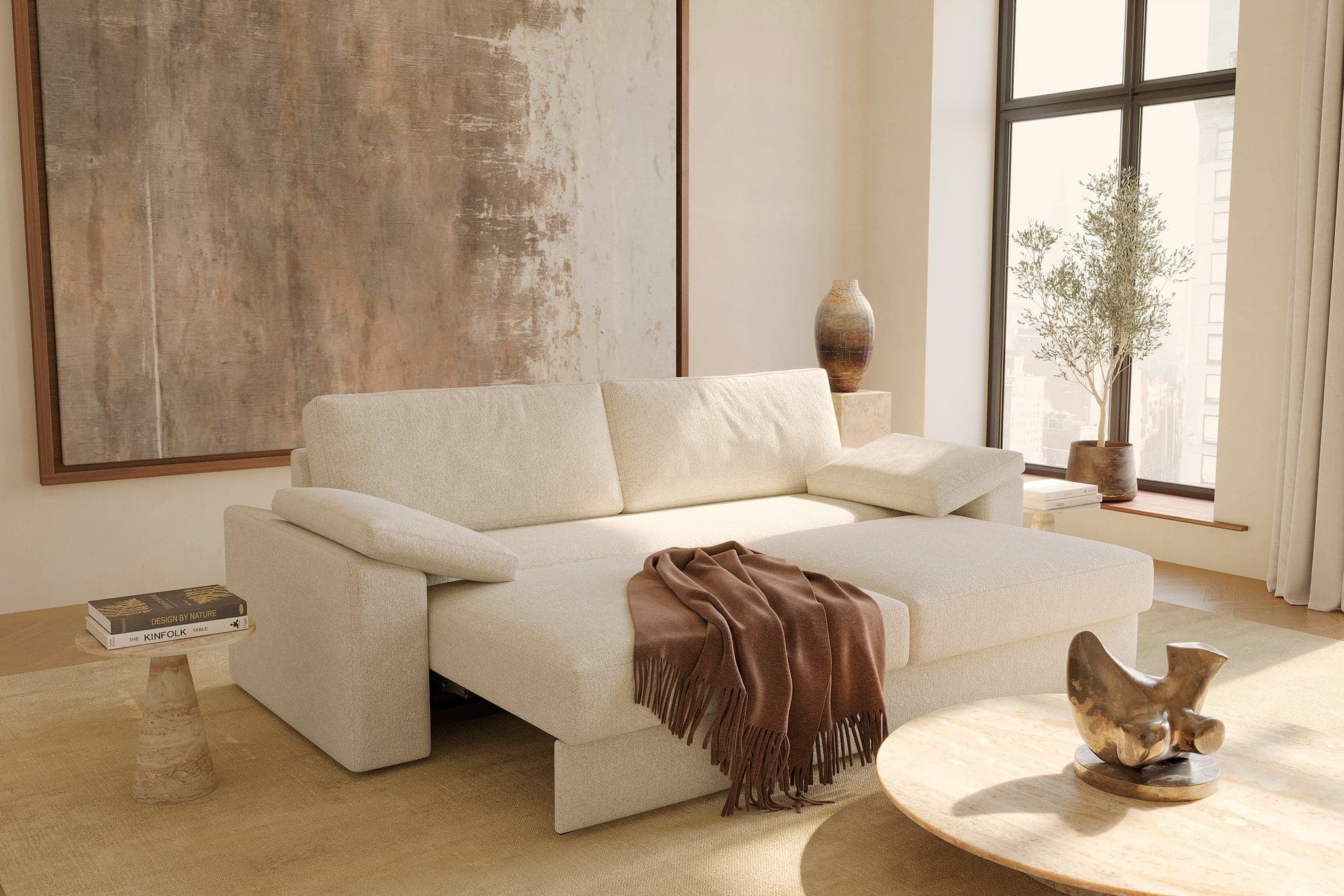 Vilander Sofa Bed With Cushion Arms - Image 5